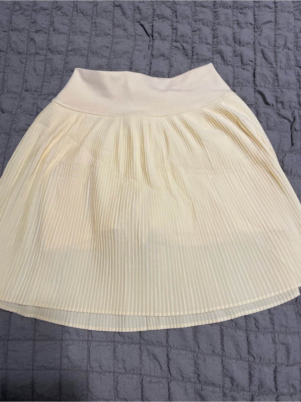 Pleated yellow Women's Skirt - Elegant A-Line Style